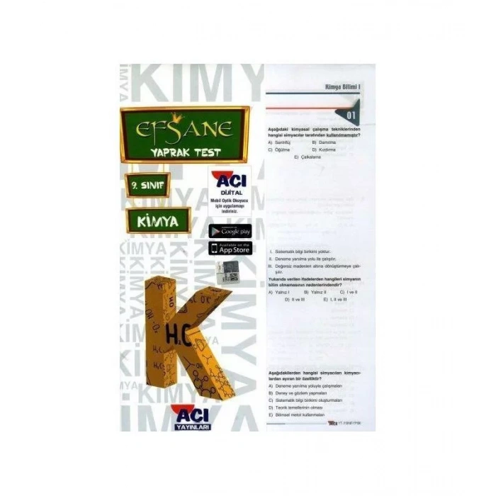 AÇI 9.SINIF KİMYA YAPRAK TEST