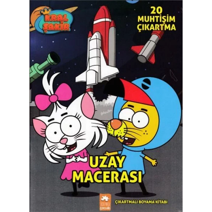 KRAL ŞAKİR ÇIKARTMALI BOYAMA UZAY MACERASI