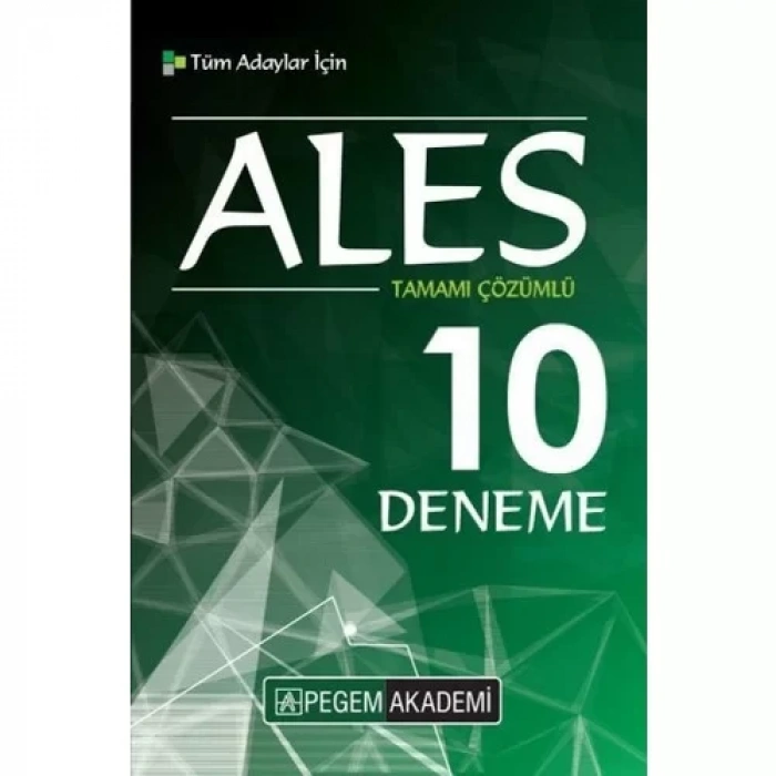 PEGEM ALES 2019 10 DENEME ÇÖZÜMLÜ