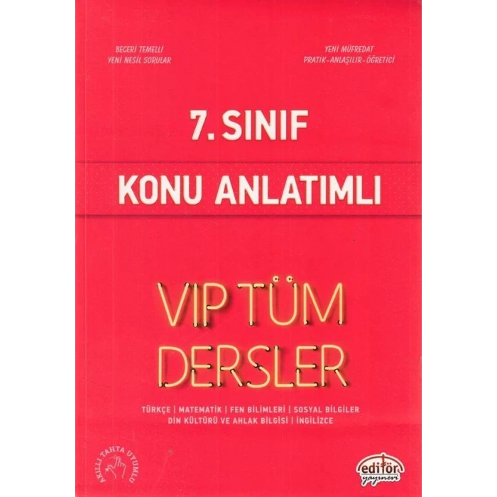 EDİTÖR 7. SINIF TÜM DERSLER KONU ANLATIMLI