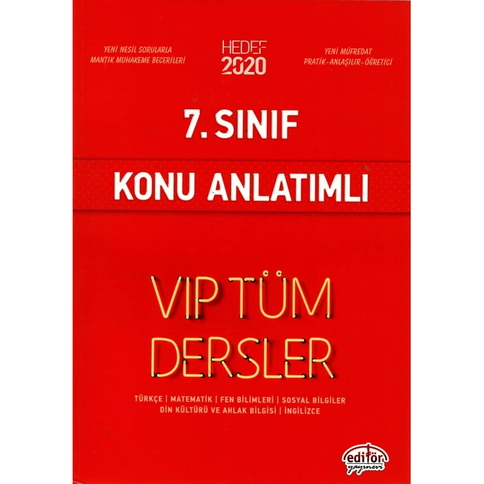 EDİTÖR 7. SINIF TÜM DERSLER KONU ANLATIMLI