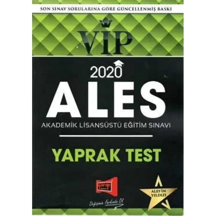YARGI ALES VİP YAPRAK TEST 2020
