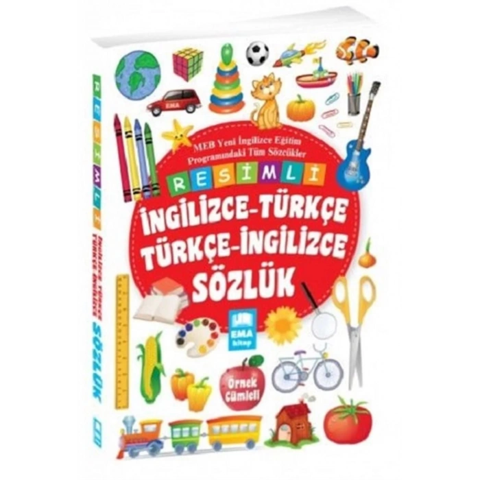 EMA RESİMLİ İNGİLİZCE TÜRKÇE SÖZLÜK KARTON KAPAK