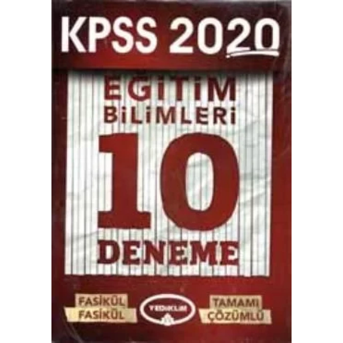 YEDİİKLİM KPSS EĞİTİM BİLİMLERİ 10 DENEME