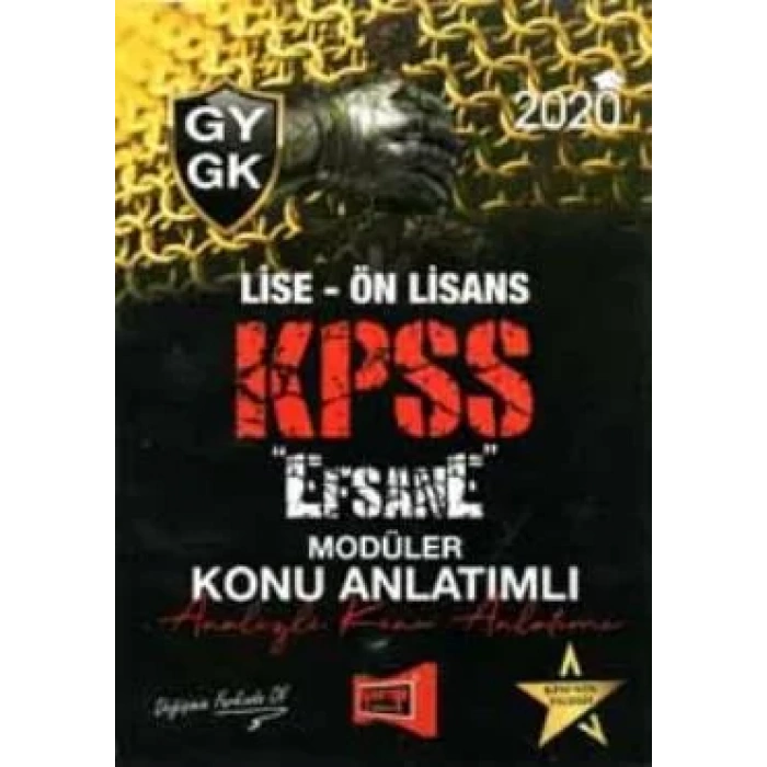YARGI KPSS LİSE ÖN LİSANS EFSANE MODÜLER KA