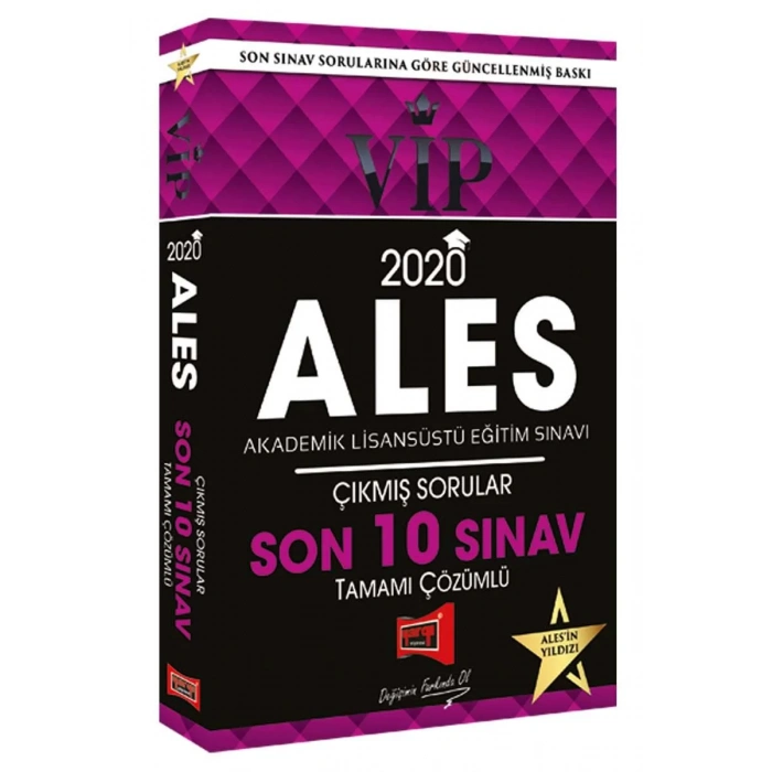 YARGI ALES VİP SON 10 SINAV ÇIKMIŞ SORULAR 2020