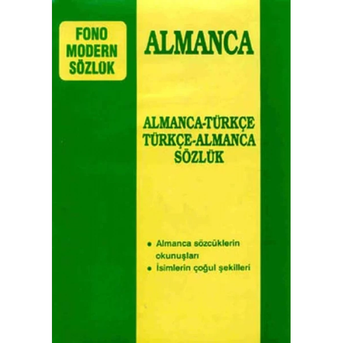FONO ALMANCA MODERN SÖZLÜK