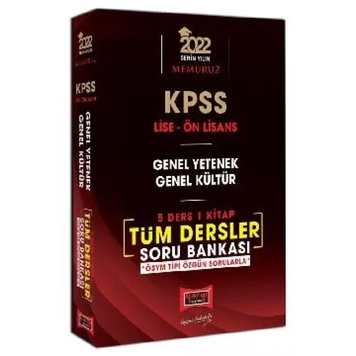 2022 KPSS Lise Ön Lisans GY GK Tüm Dersler Soru B