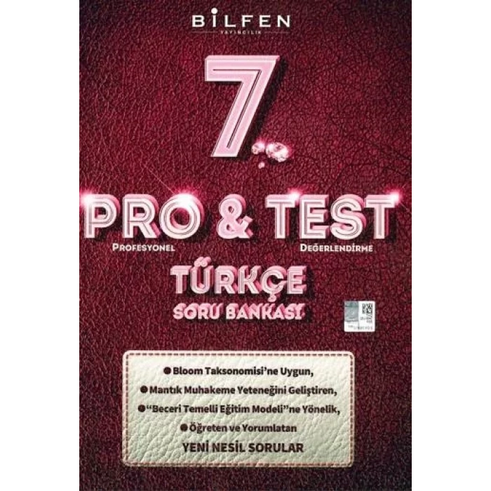 BİLFEN 7. SINIF PROTEST TÜRKÇE SORU BANKASI