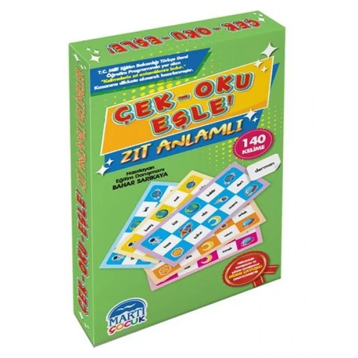 Çek Oku Eşle Oyunu-Zıt Anlamlı