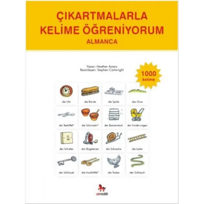 Çıkartmalarla Kelime Öğreniyorum Almanca 1000 Kelime