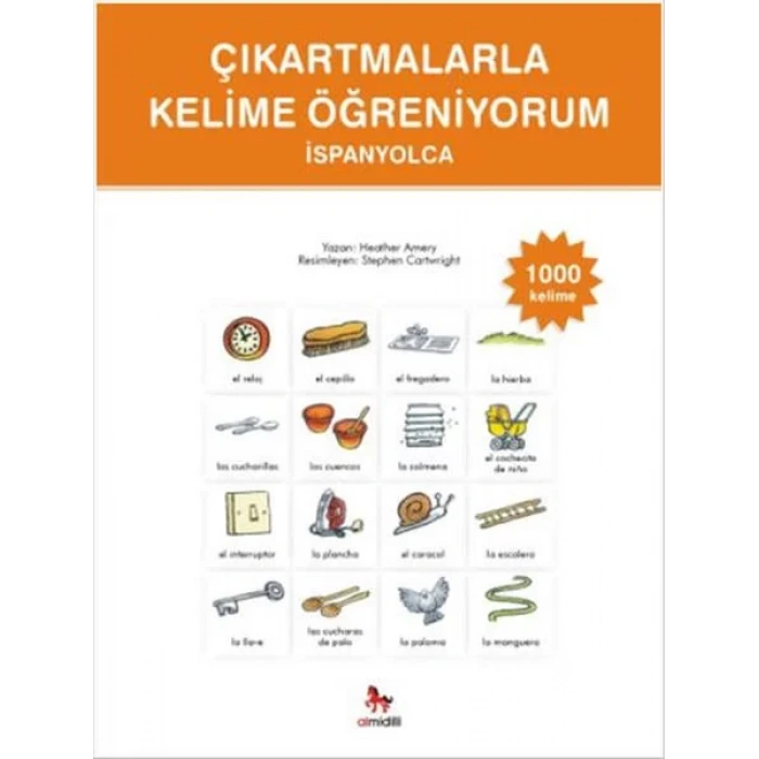 Çıkartmalarla Kelime Öğreniyorum İspanyolca 1000 Kelime