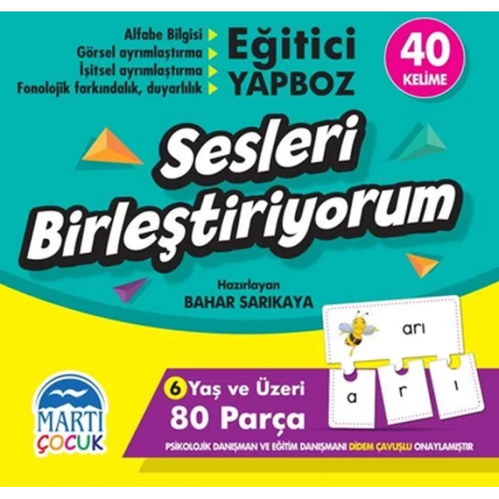 Eğitici Yapboz-Sesleri Birleştiriyorum
