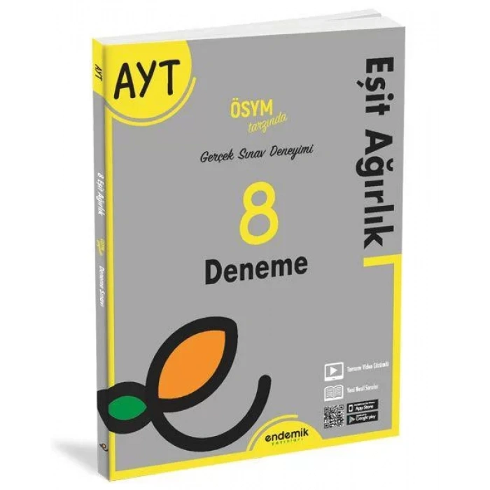 ENDEMİK AYT EŞİT AĞIRLIK 8 Lİ DENEME