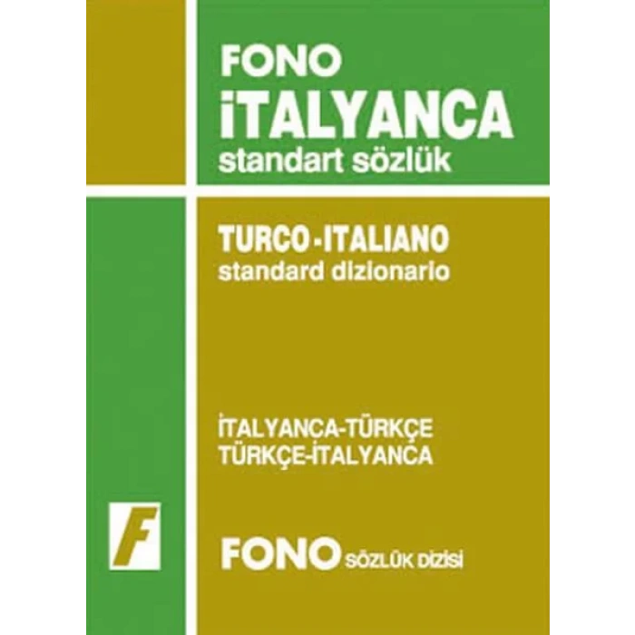 FONO İTALYANCA STANDART SÖZLÜK