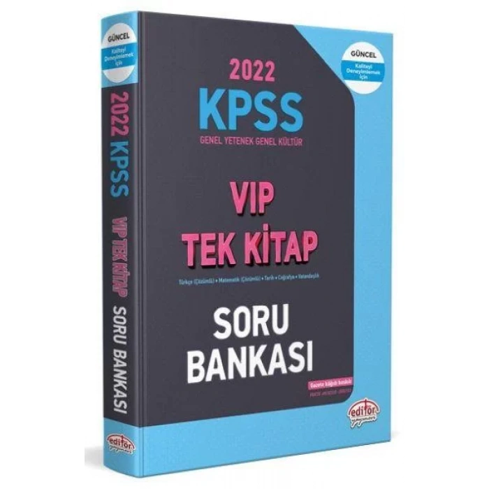 KPSS 2022 Genel Yetenek Genel Kültür VIP Tek Kitap