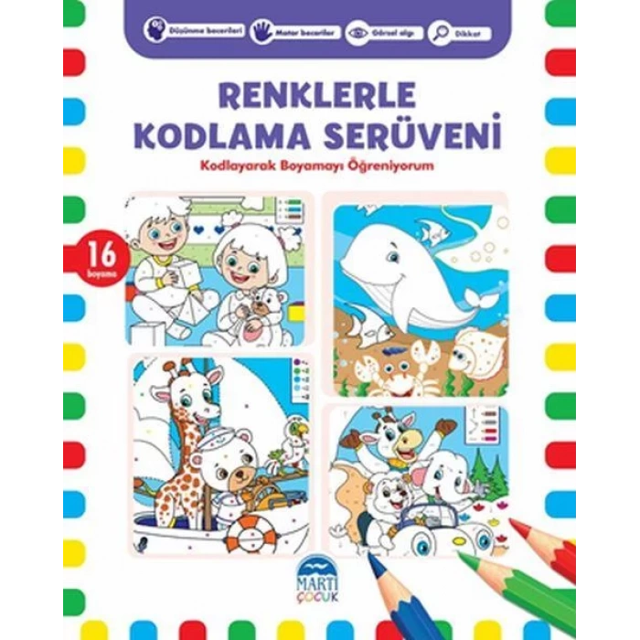 Martı-Renklerle Kodlama Serüveni Mor 16 Boyama
