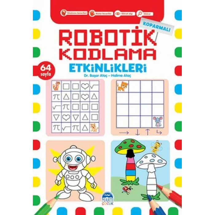 Martı-Robotik Kodlama-Koparmalı-64 Sayfa(Mavi)