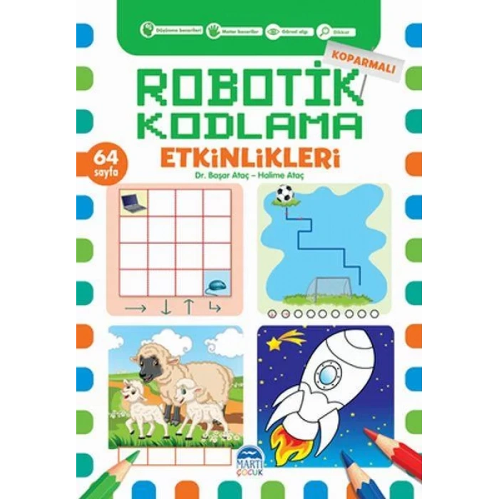 Martı-Robotik Kodlama-Koparmalı-64 Sayfa(Turuncu)