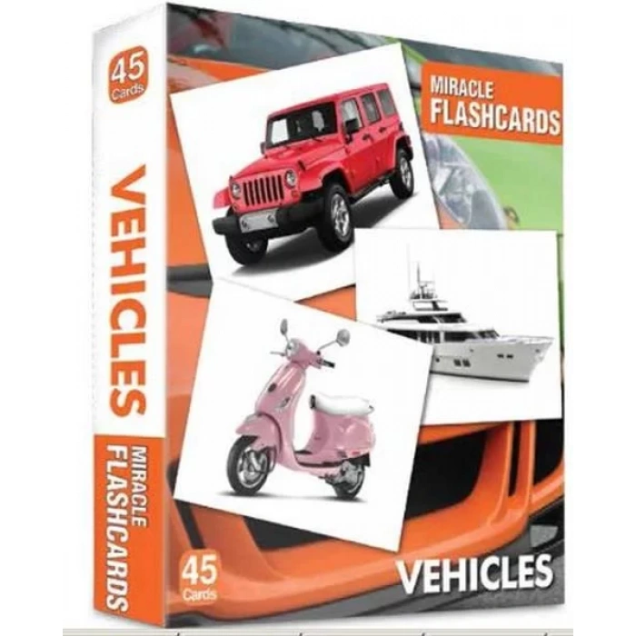 MK MIRACLE FLASHCARDS VEHICLES