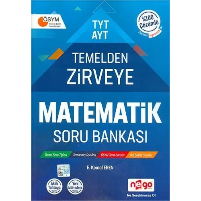 NEGO TYT-AYT TEMELDEN ZİRVEMATEMATİK SORU BANKASI