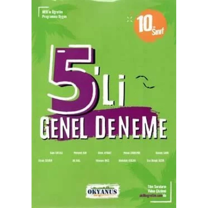 OKYANUS 10.Sınıf 5li Deneme