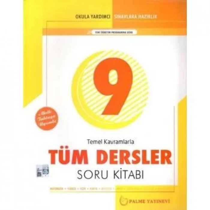 PALME 9.SINIF TÜM DERSLER SORU BANKASI