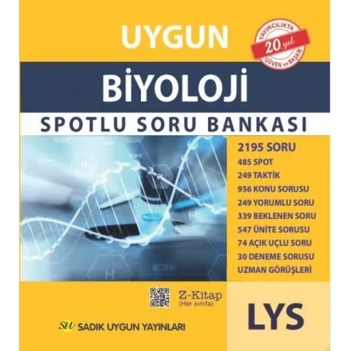 SADIK UYGUN 12.SINIF AYT SPOTLU BİYOLOJİ