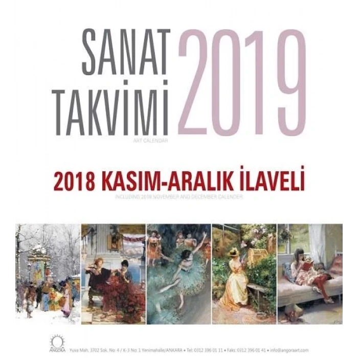 Sanat Takvimi 2019 Duvar Takvimi