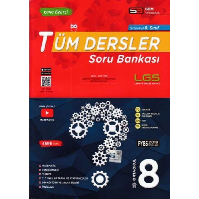 SBM 8.SINIF TÜM DERSLER SORU BANKASI