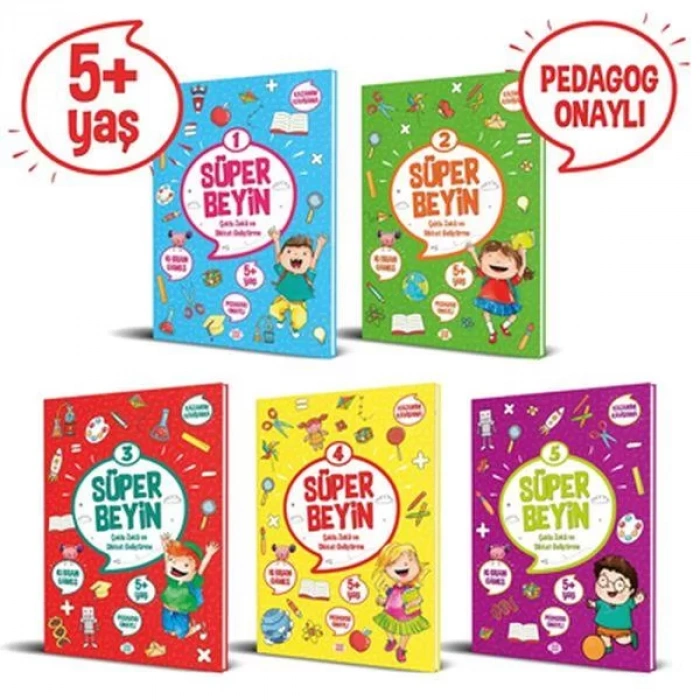 SÜPER BEYİN SERİSİ  (5+ YAŞ)(4 KİTAP TAKIM) - DOKUZ YAYINLARI