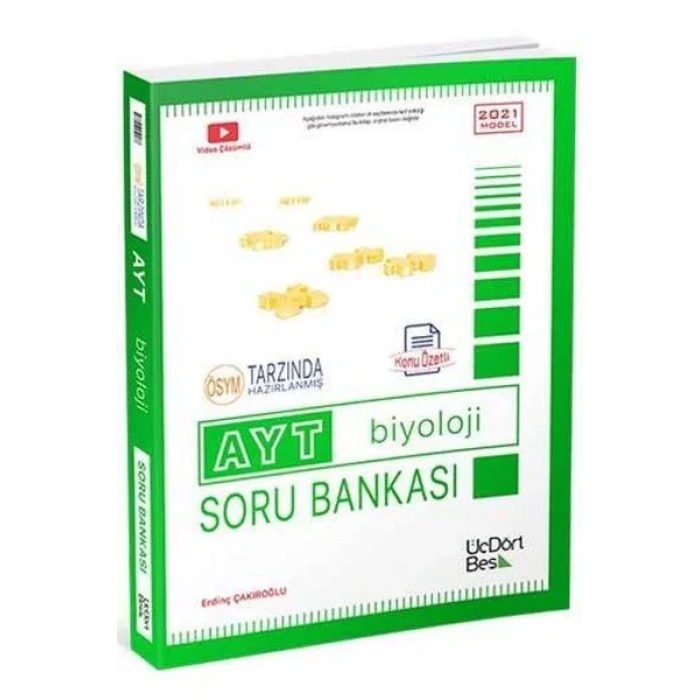 ÜÇDÖRTBEŞ AYT BİYOLOJİ SORU BANKASI