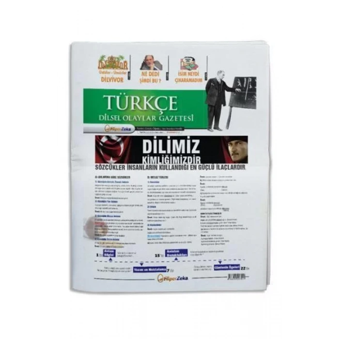 YKS  Türkçe Dilsel Olaylar Gazetesi