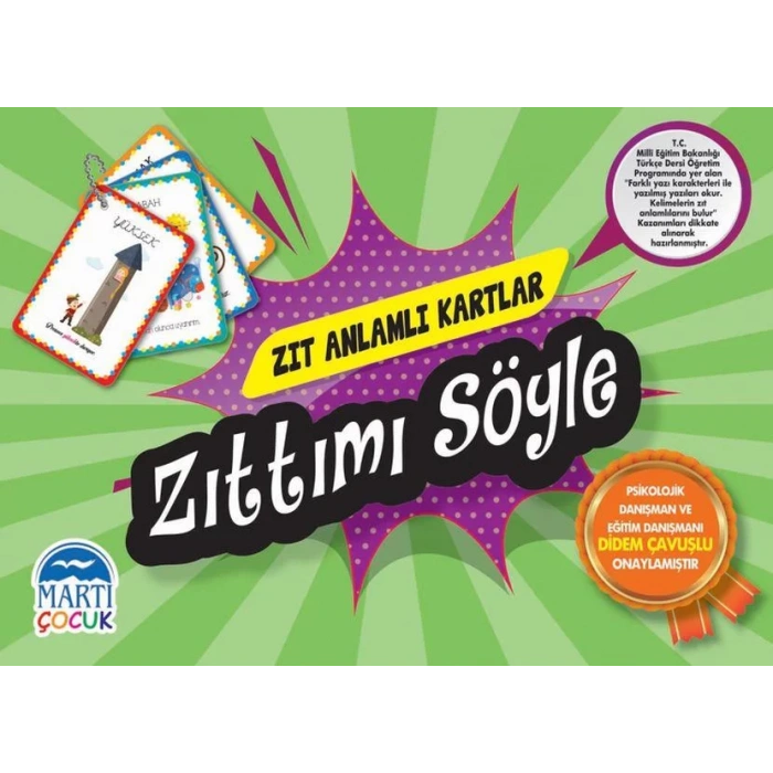 Zıt Anlamlı Kartlar-Zıttımı Söyle