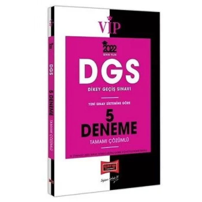 2022 DGS VİP Tamamı Çözümlü 5 Deneme YARGI