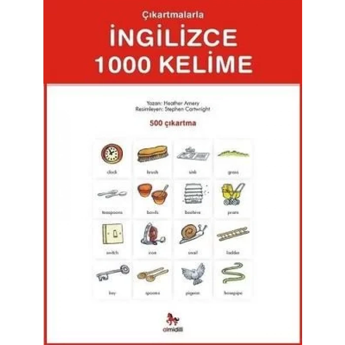 ÇIKARTMALARLA İNGİLİZCE 1000 KELİME - ALMİDİLLİ