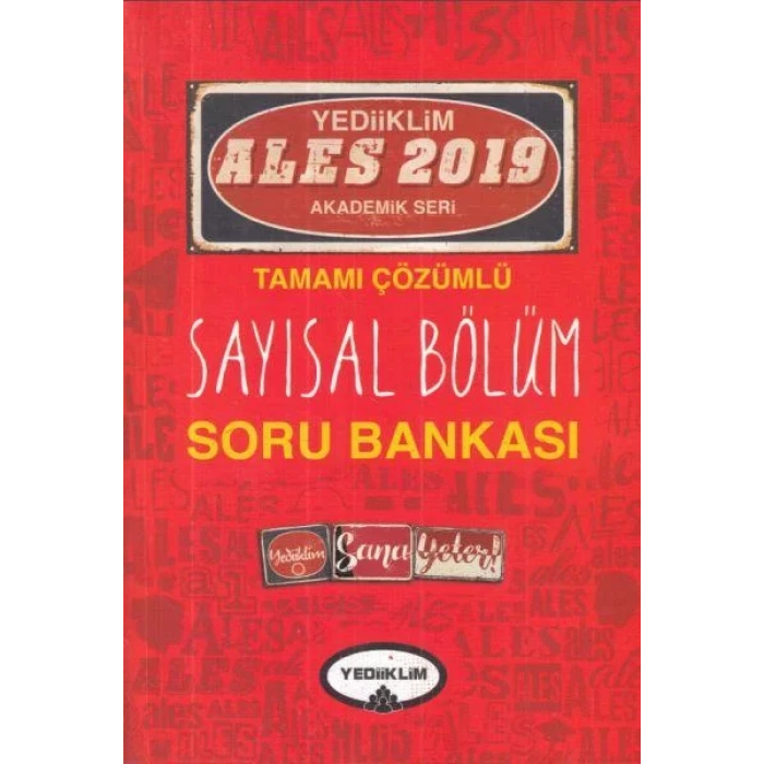YEDİİKLİM ALES SAYISAL SORU BANKASI 2019 (ÇÖZÜMLÜ)