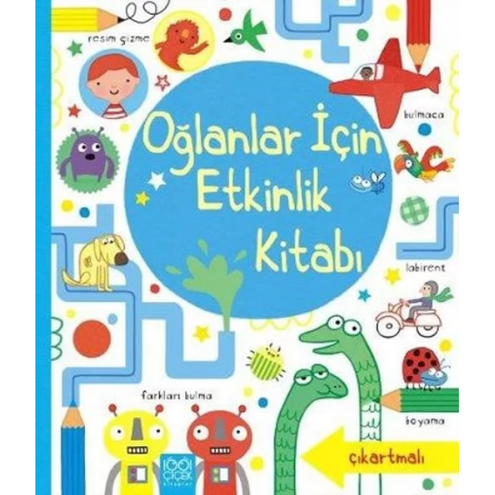OĞLANLAR İÇİN ETKİNLİK KİTABI - 1001 ÇİÇEK