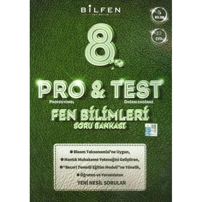 BİLFEN 8.SINIF FEN BİLİMLERİ PRO TEST SORU BANKASI