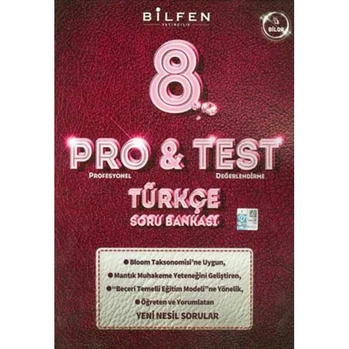 BİLFEN 8.SINIF TÜRKÇE PRO TEST SORU BANKASI