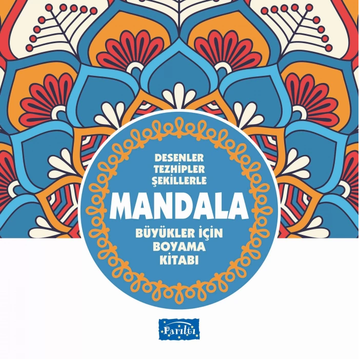BÜYÜKLER İÇİN MANDALA MAVİ - PARILTI