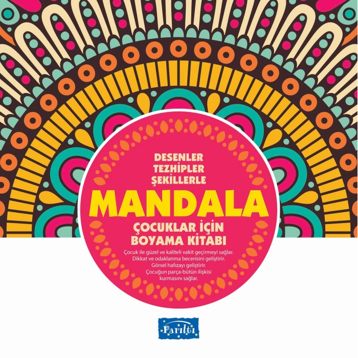 ÇOCUKLAR İÇİN MANDALA PEMBE - PARILTI