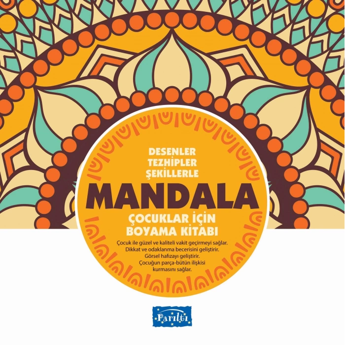 ÇOCUKLAR İÇİN MANDALA SARI - PARILTI