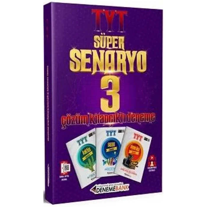DENEMEBANK TYT SÜPER SENARYO 3 DENEME ÇÖZ. KİT.