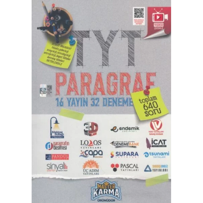 MASTER KARMA TYT PARAGRAF 32 DENEME