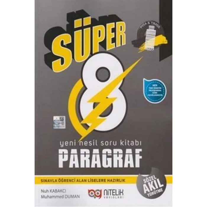 NİTELİK 8.SINIF SÜPER PARAGRAF SORU BANKASI