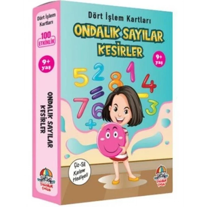 ONDALIK SAYILAR KESİRLER 9+ DÖRT İŞLEM KARTLARI-