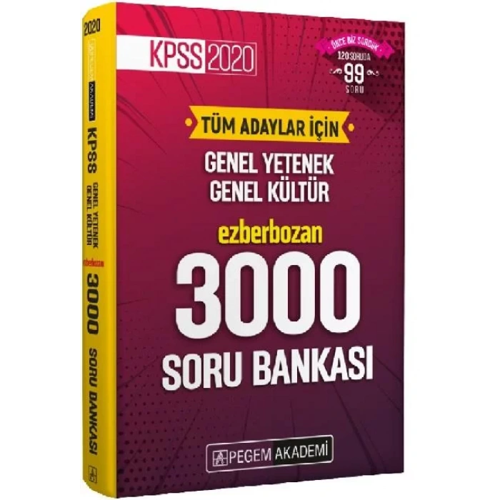 PEGEM GKGY 3000 SORU BANKASI (2020)