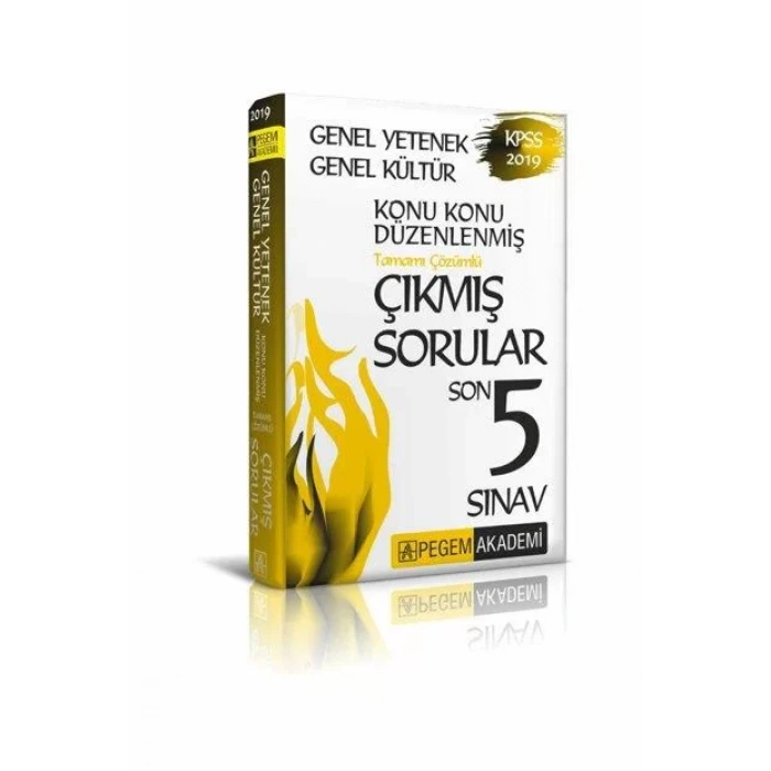 PEGEM KPSS GK GY SON 5 SINAV ÇIKMIŞ SORULAR 2019