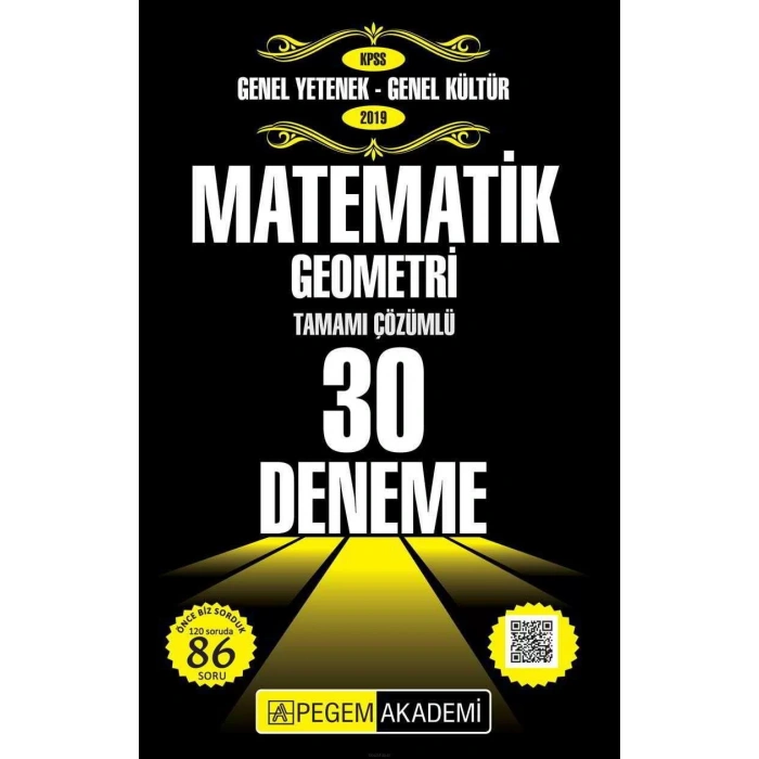 PEGEM KPSS MATEMATİK GEOMETRİ 30 DENEME 2019